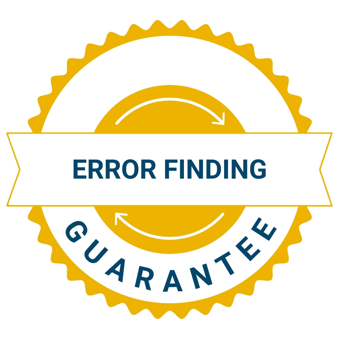 Bookkeeper that guarantees to find errors icon