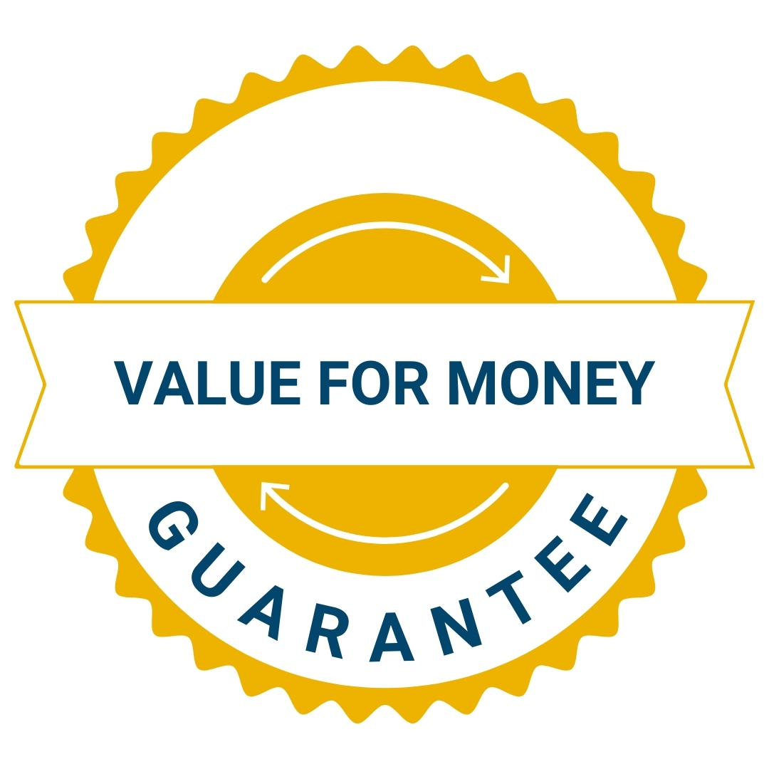 Bookkeeper that guarantees to value for money icon